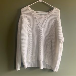 White Knit Long Sleeve